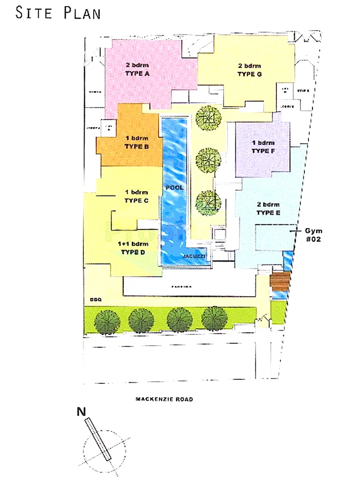 Site plan of Mackenzie 138 in Singapore