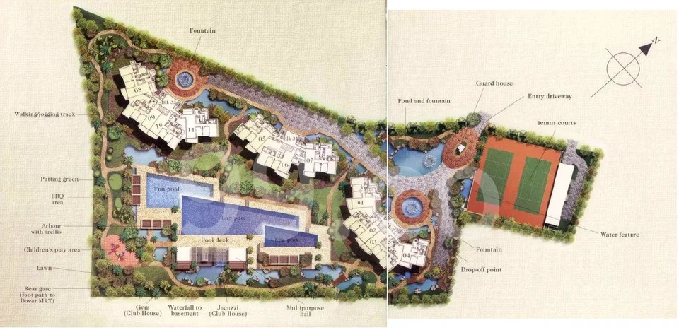 Site plan of Marbella Court in Singapore