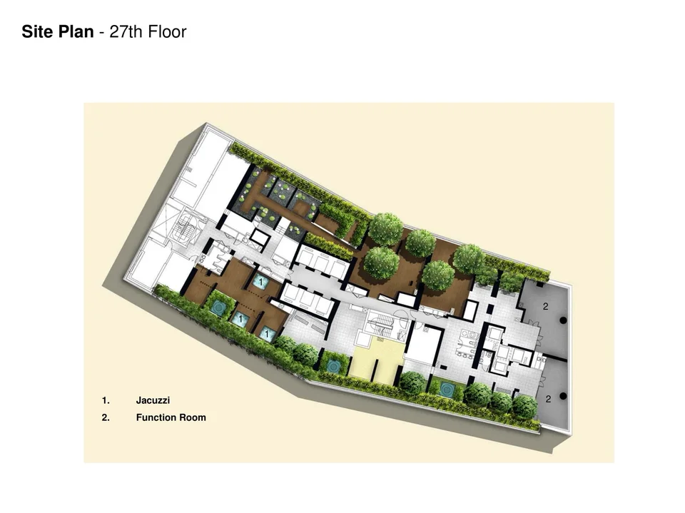 Site plan of Marina Bay Residences in Singapore