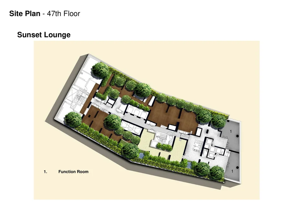 Site plan of Marina Bay Residences in Singapore