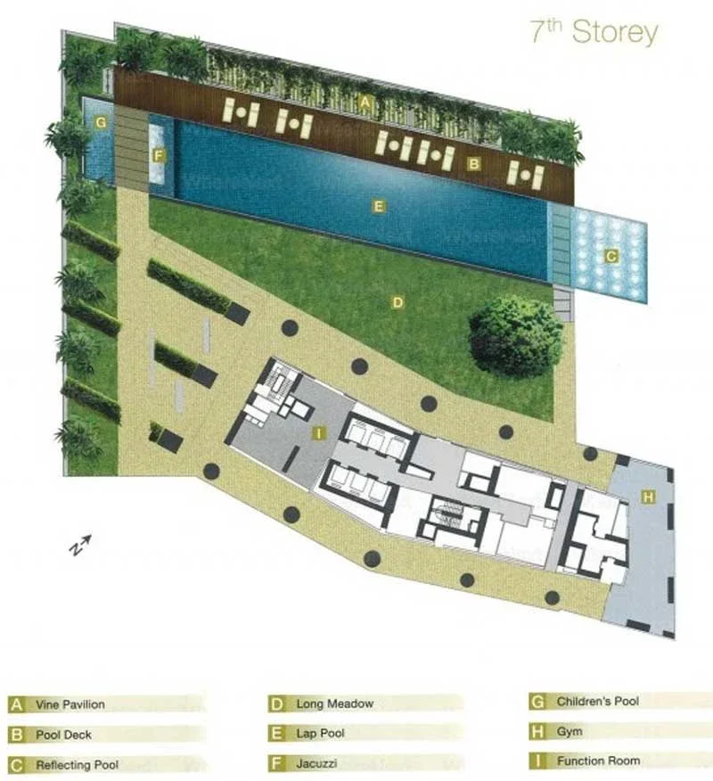Site plan of Marina Bay Residences in Singapore