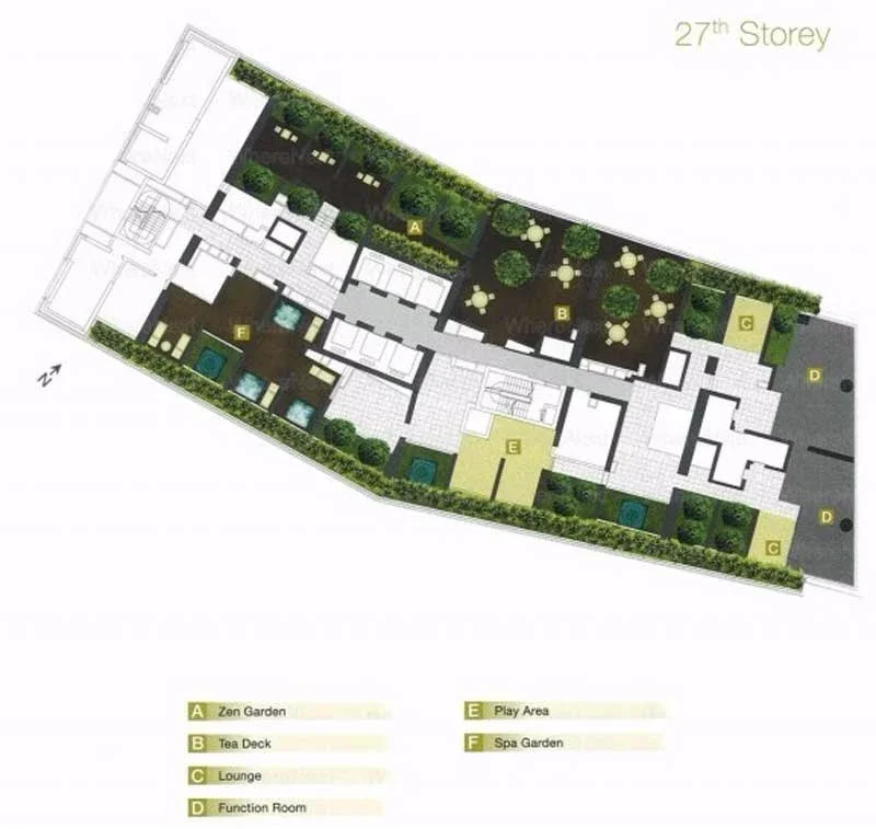 Site plan of Marina Bay Residences in Singapore