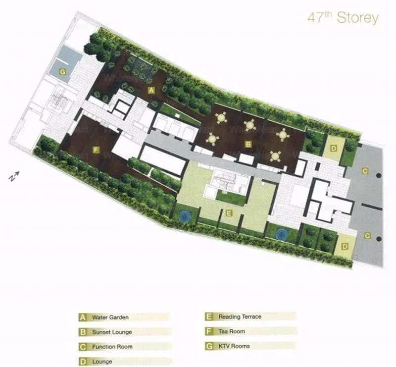 Site plan of Marina Bay Residences in Singapore