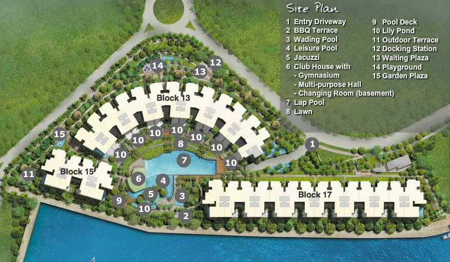 Site plan of Marina Collection in Singapore