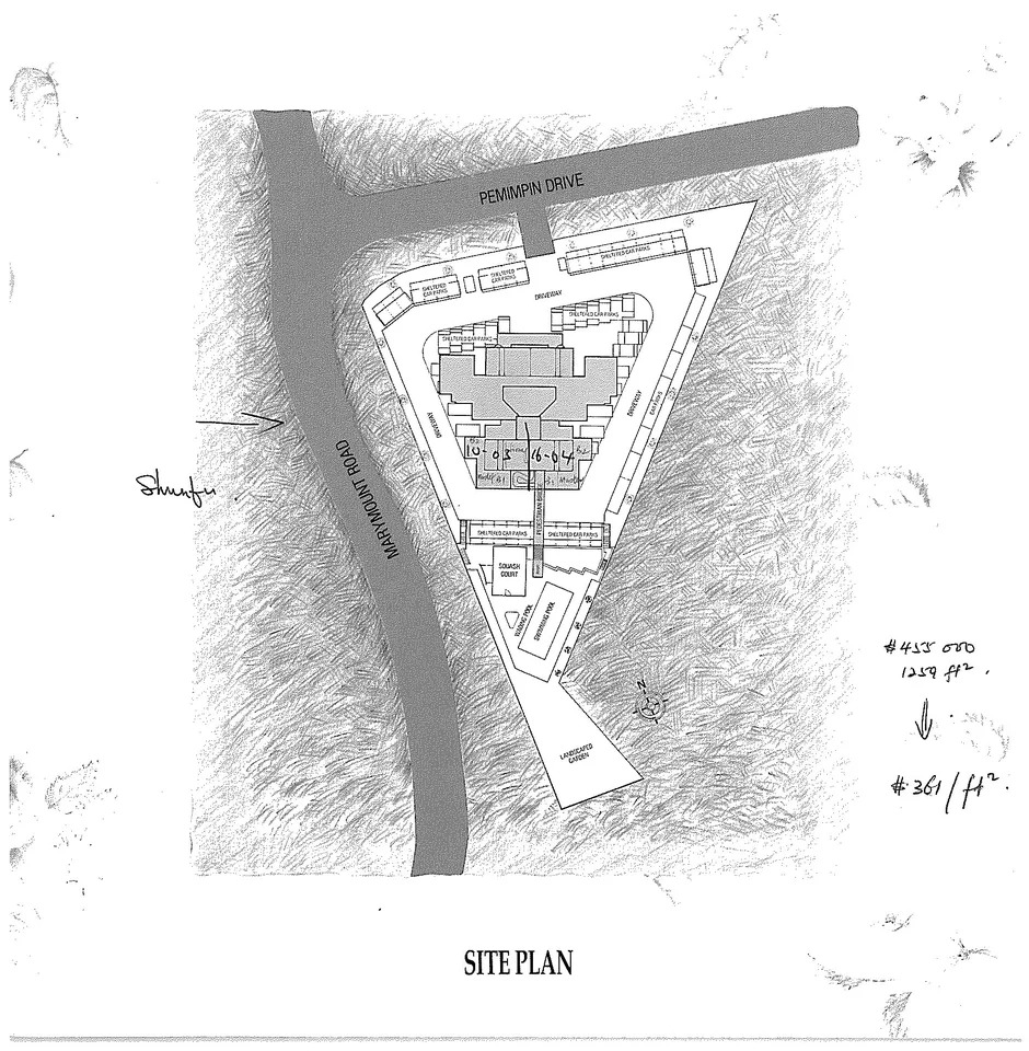 Site plan of Marymount View in Singapore