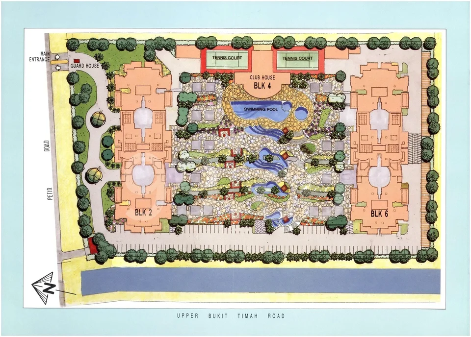 Site plan of Maysprings in Singapore