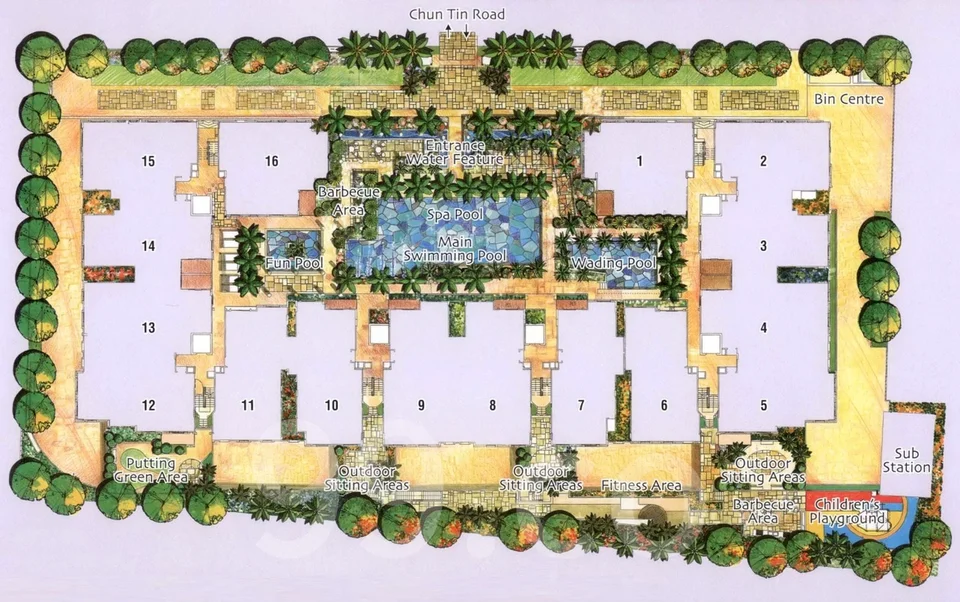 Site plan of Meadowlodge in Singapore