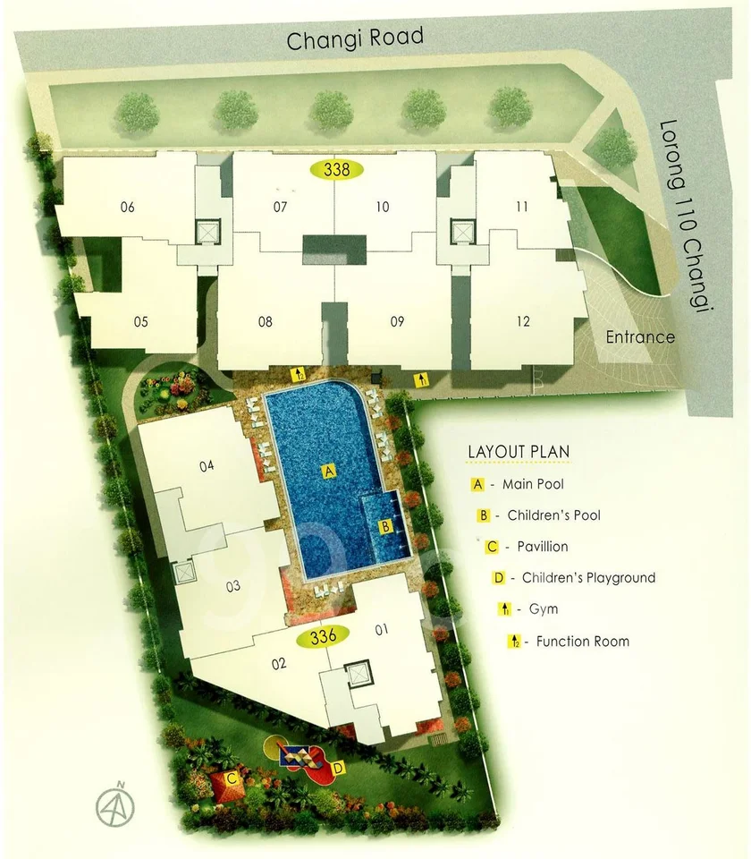 Site plan of Mera East in Singapore