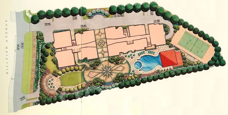 Site plan of Meralodge in Singapore