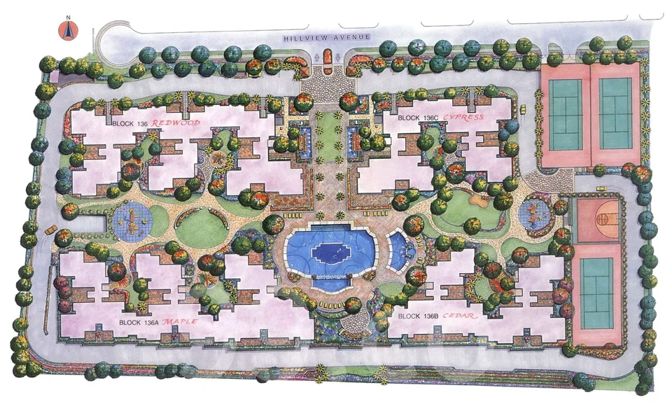Site plan of Merawoods in Singapore