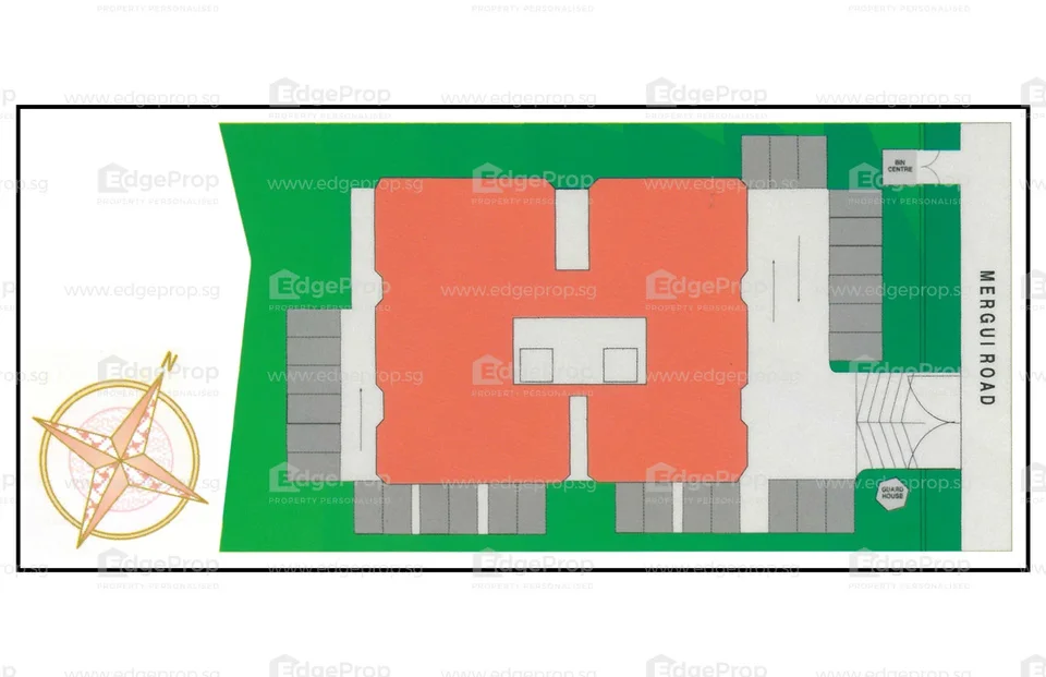 Site plan of Mergui Mansions in Singapore