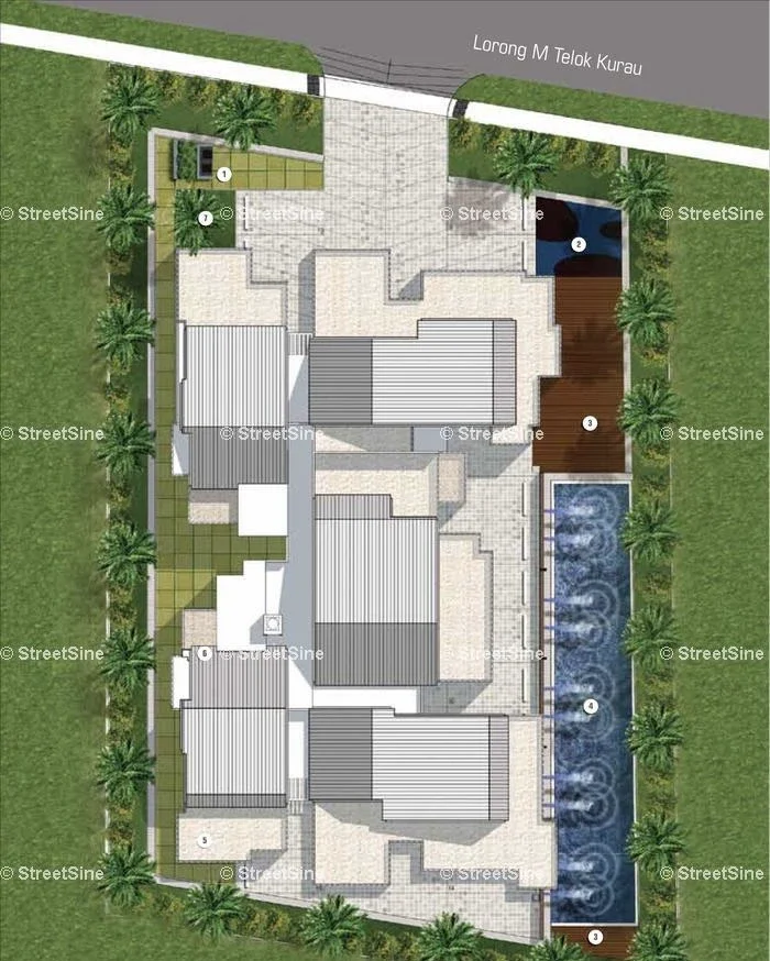 Site plan of Meridian 38 in Singapore