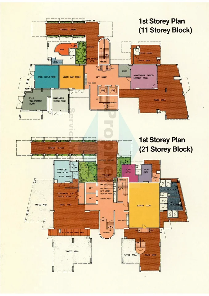 Site plan of Meyer Park in Singapore