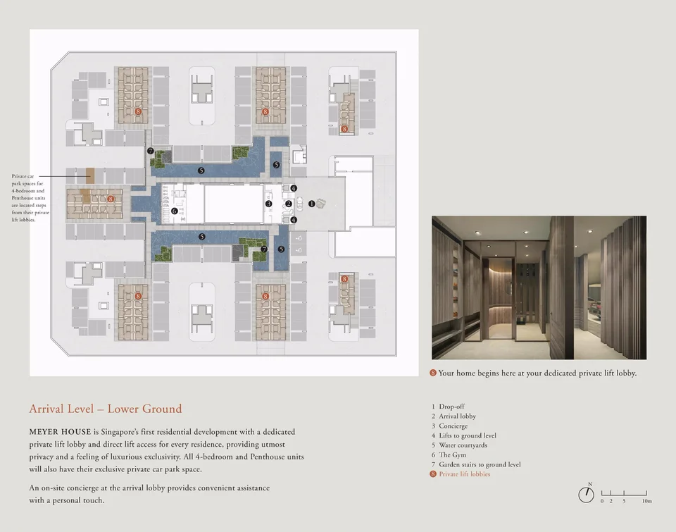 Site plan of Meyerhouse in Singapore
