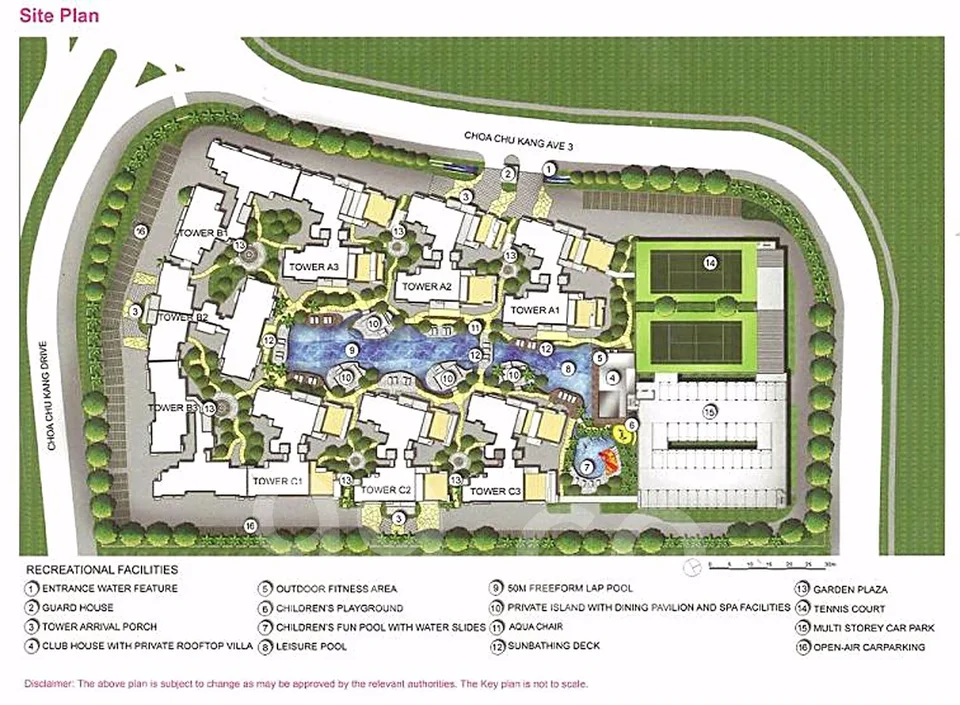 Site plan of Mi Casa in Singapore
