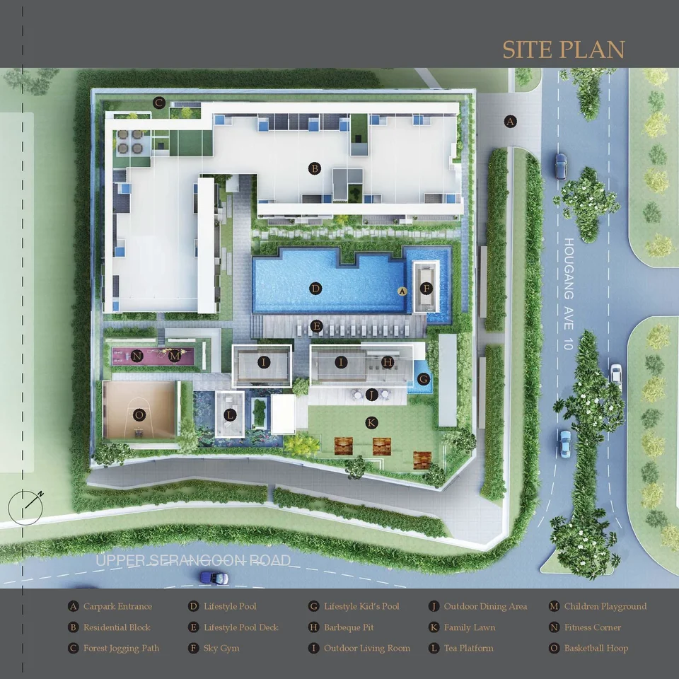 Site plan of Midtown Residences in Singapore
