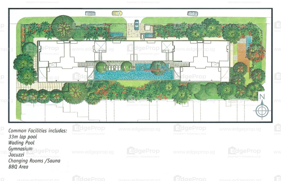 Site plan of Mill Point in Singapore