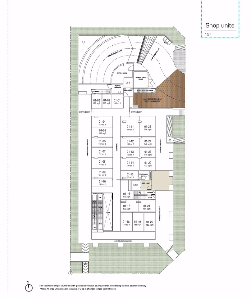Site plan of Millage in Singapore