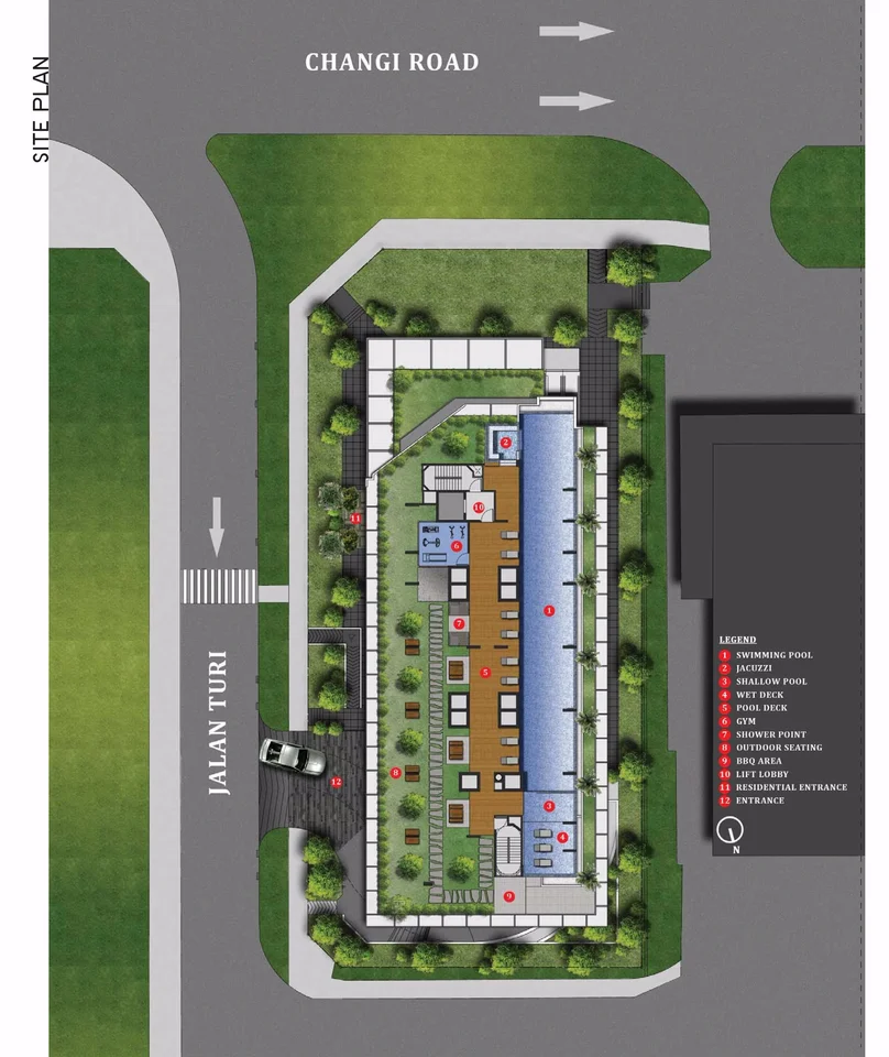 Site plan of Millage in Singapore