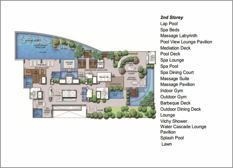 Site plan of Miro in Singapore