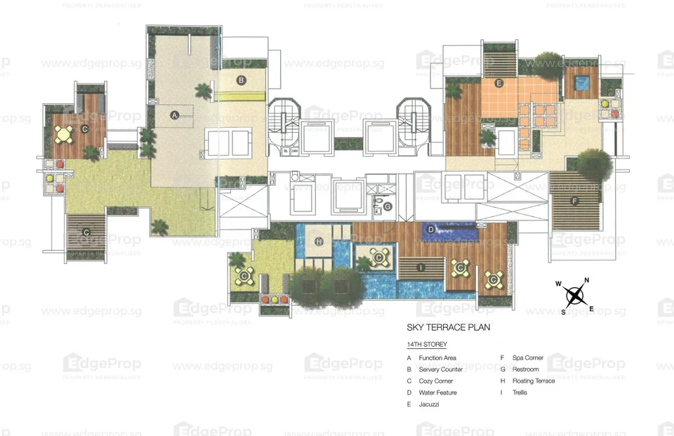Site plan of Montebleu in Singapore