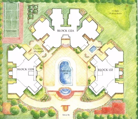 Site plan of Montrosa in Singapore
