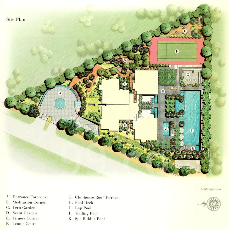 Site plan of Montview in Singapore