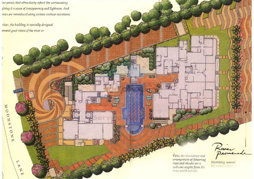 Site plan of Moonstone View in Singapore