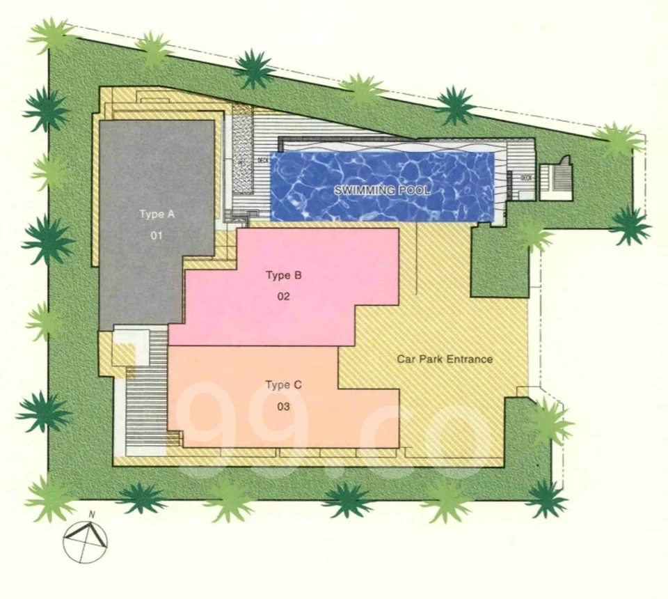 Site plan of Mountbatten Regency in Singapore