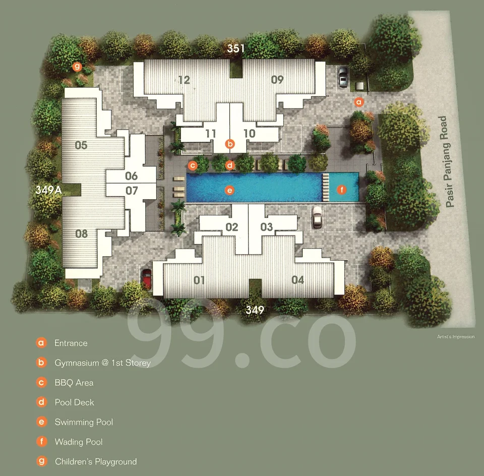 Site plan of Murano in Singapore