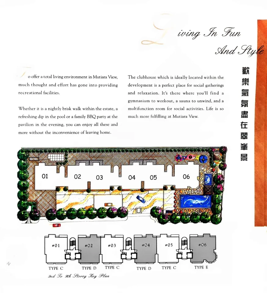 Site plan of Mutiara View in Singapore