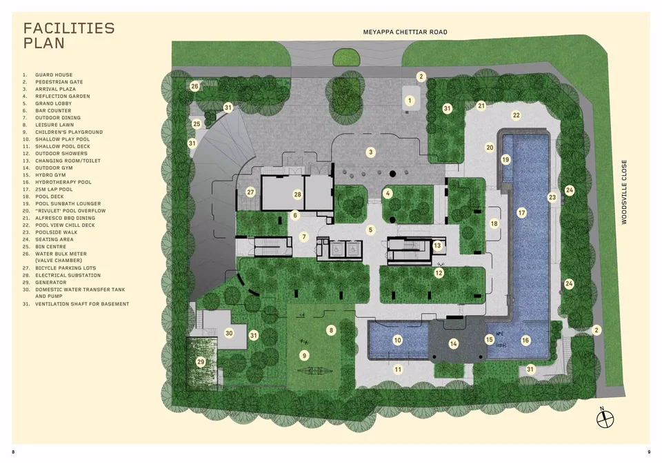 Site plan of Myra in Singapore