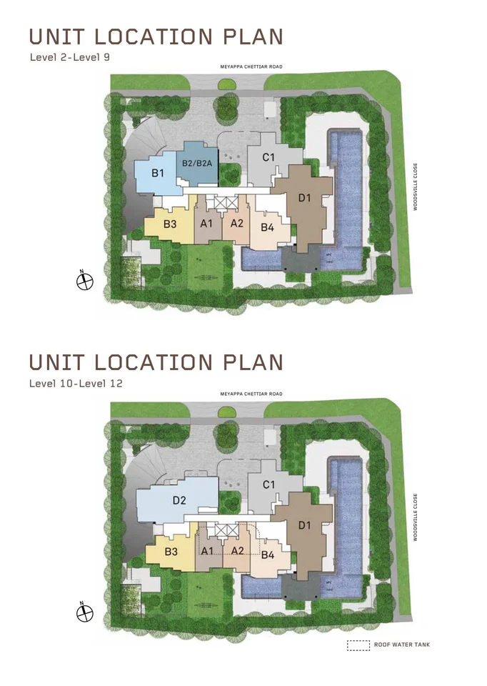 Site plan of Myra in Singapore