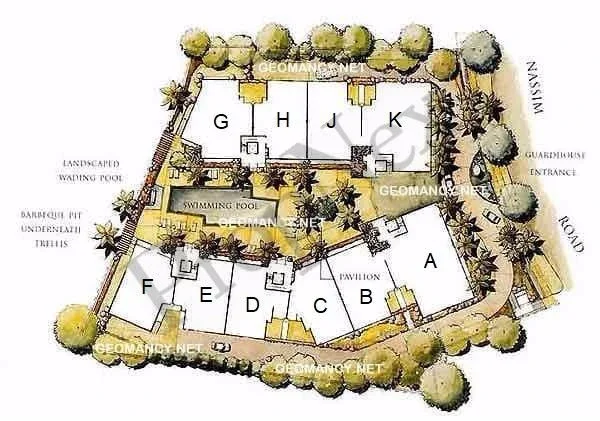 Site plan of Nassim Jade in Singapore