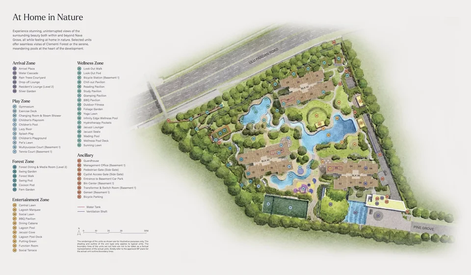 Site plan of Nava Grove in Singapore