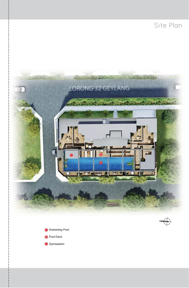 Site plan of Ness in Singapore