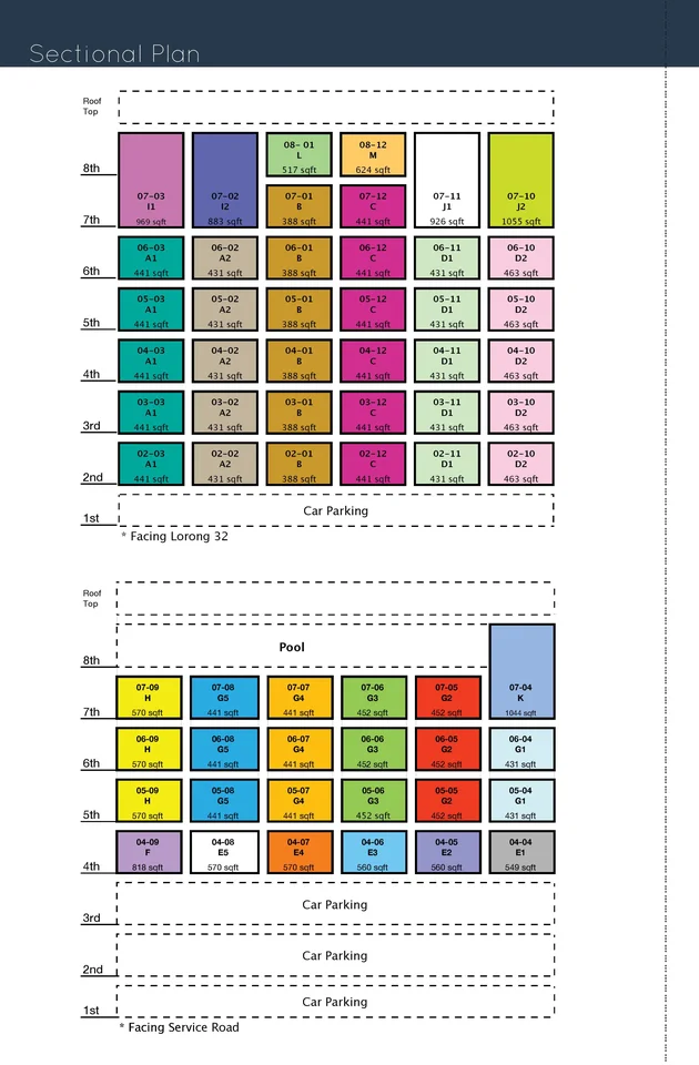 Site plan of Ness in Singapore