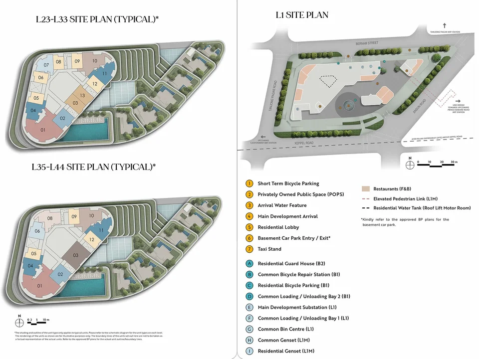 Site plan of Newport Residences in Singapore