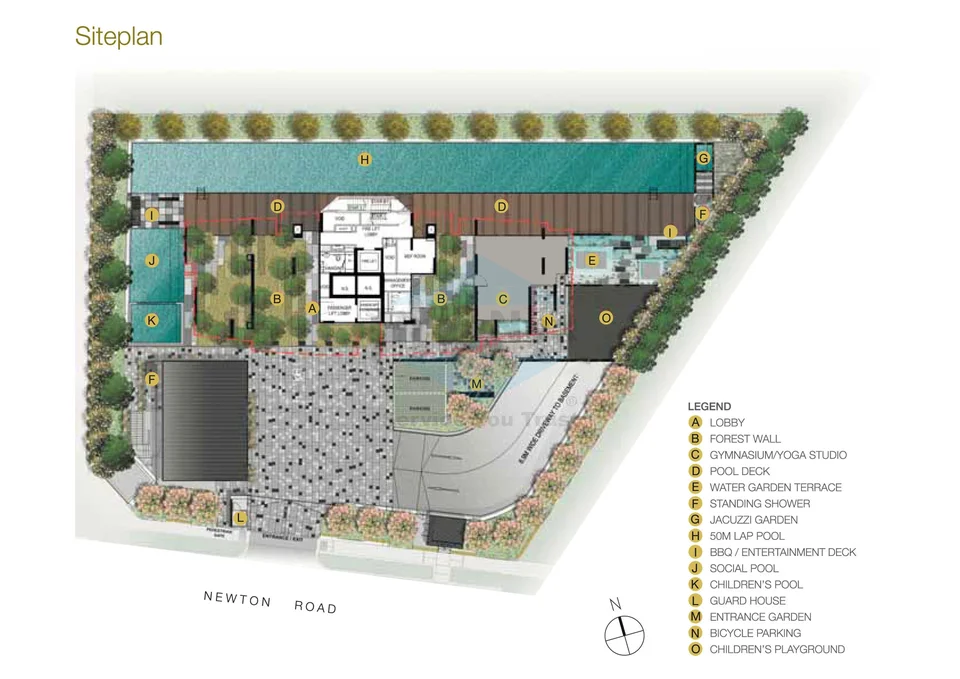 Site plan of Newton Imperial in Singapore