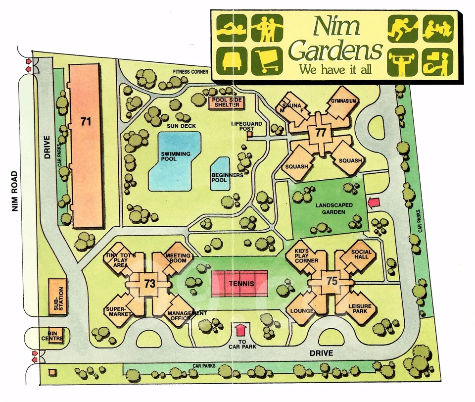 Site plan of Nim Gardens in Singapore