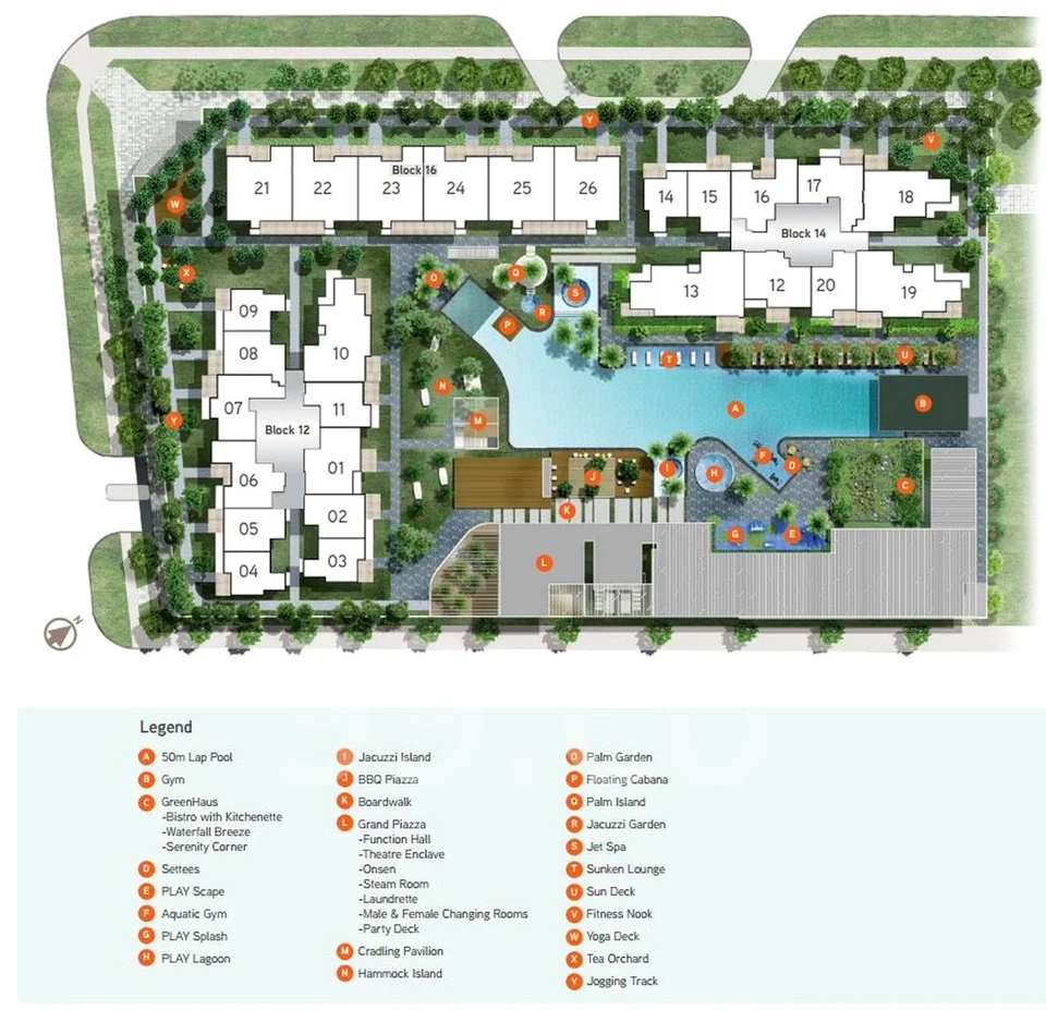 Site plan of Nine Residences in Singapore