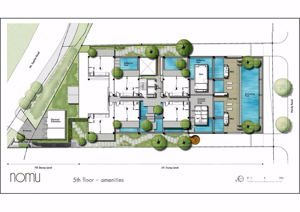 Site plan of Nomu in Singapore