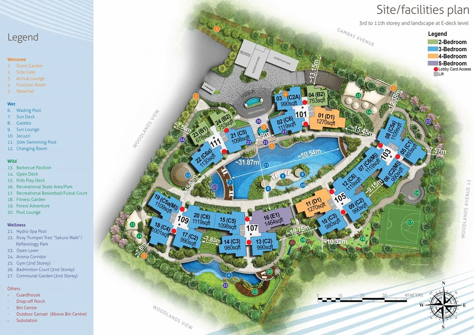 Site plan of Northwave in Singapore