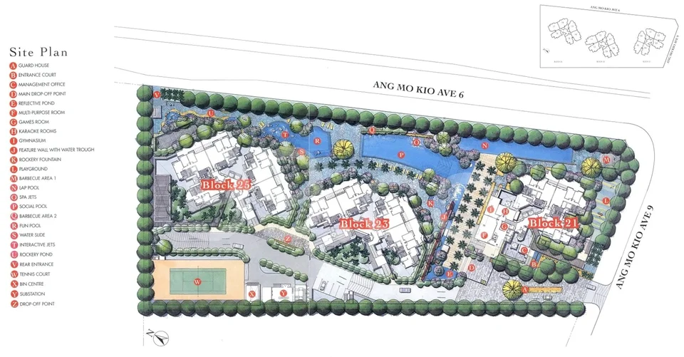 Site plan of Nuovo in Singapore