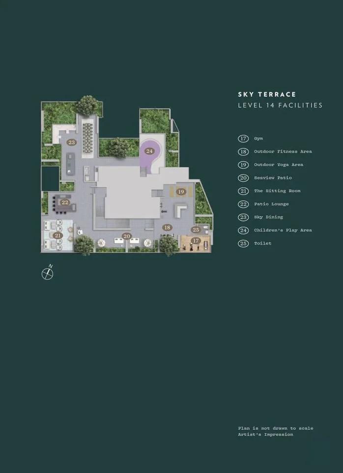 Site plan of Nyon in Singapore