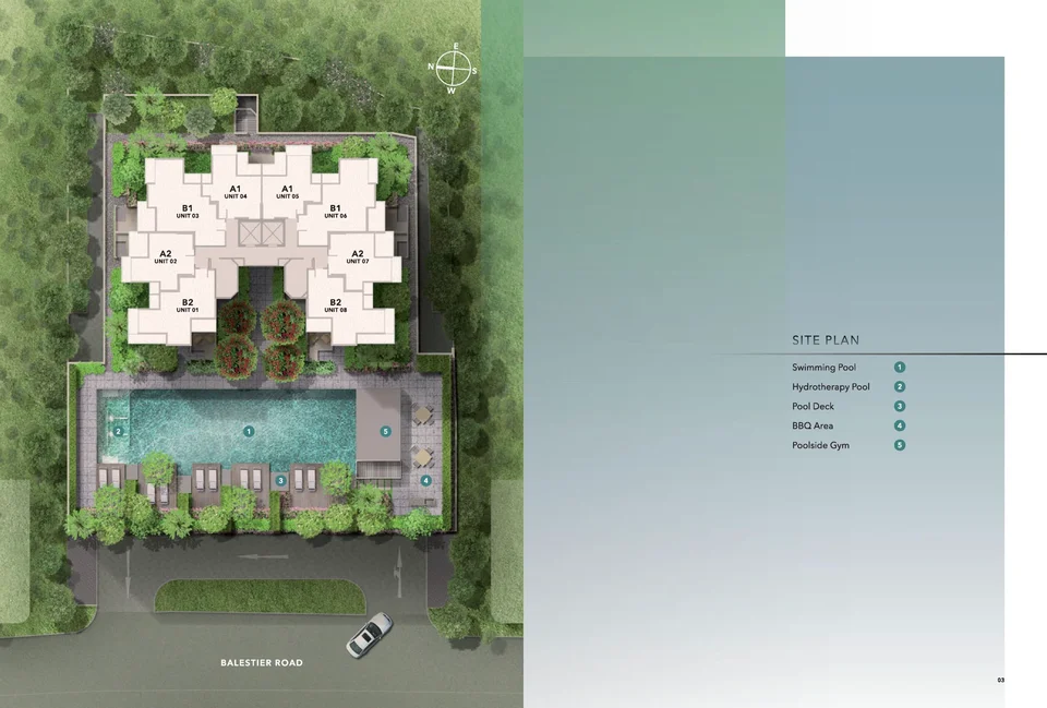 Site plan of Okio in Singapore