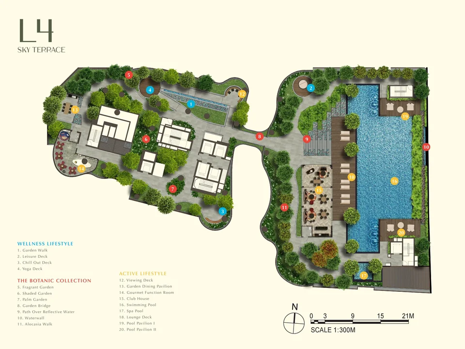 Site plan of One Bernam in Singapore
