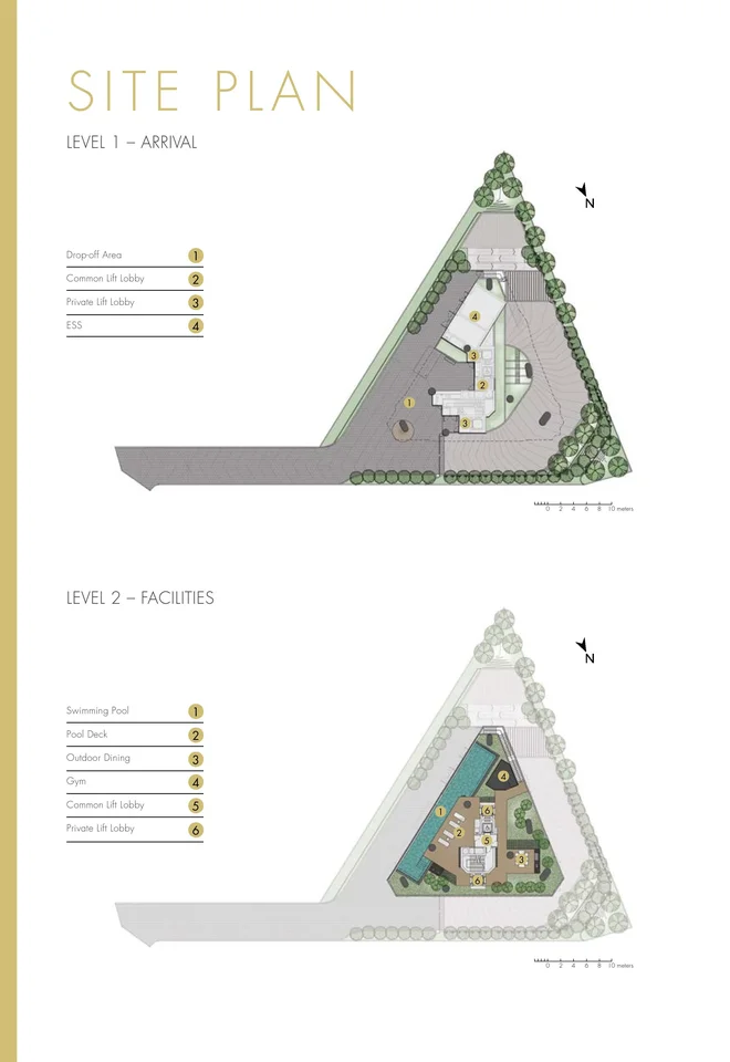 Site plan of One Draycott in Singapore