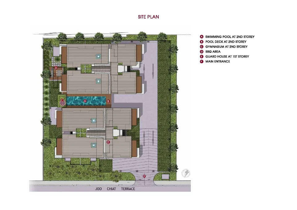Site plan of One Eighties Residences in Singapore