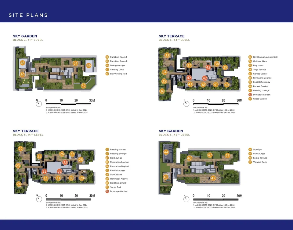 Site plan of One Marina Gardens in Singapore